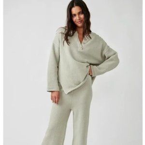 Free People Gray Sweater Set